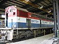 A BC Rail electrics being dismantled at CEECO Rail Services, Tacoma, Washington