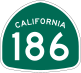 State Route 186 marker