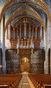 The organ and "The Last Judgement" fresco