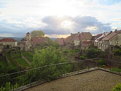 Exemple d'« œil dans un nuage » au dessus de l'abbaye de Château-Chalon.