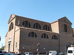 view of cathedral of Chioggia