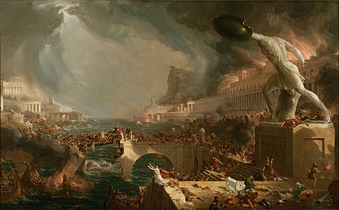 Destruction at The Course of Empire, by Thomas Cole