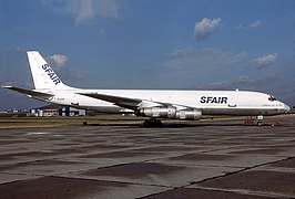 Douglas DC-8-55 F-BUOR en 1985 à Paris - Le Bourget (LBG / LFPB)