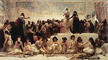 "שוק הנישואים הבבלי", ציור משנת 1875 מאת אדווין לונגס[19]