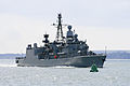 Il FGS Bremen alla base navale di Portsmouth, aprile 2013.