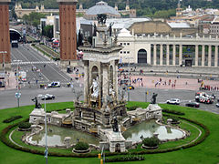 Fuente de la Plaza de España, Barcelona.