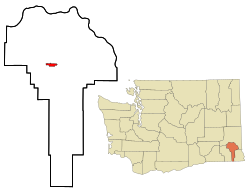 Location of Pomeroy, Washington