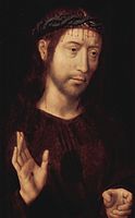 Cristo benedicente de Hans Memling.