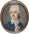 Miniature of Abraham Gustafschöld, one of the most prominent officers