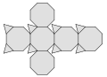 Netz eines Hexaederstumpfs