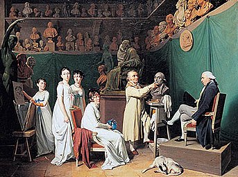 L'Atelier de Houdon (vers 1804), Paris, musée des Arts décoratifs[40].