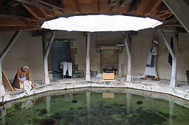 Le lavoir d'hiver vu de l'intérieur.