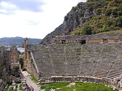 Teatro Romano de Mira, donde vivía San Nicolás