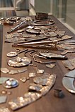 Hacksilver artifacts from Norrie's Law hoard, 6th century