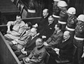 Image 7The defendants sitting in the dock during the Nuremberg Trials