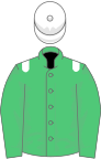 Emerald Green, White epaulets and cap