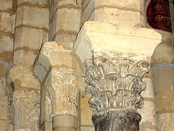 Merovingian column capitals (6th-7th c.), south side, first traverse