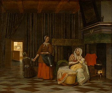 Deux Femmes et deux Enfants, 1663-1665.
