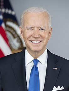 Official portrait of Joe Biden as president of the United States