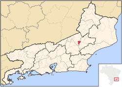 Location of Macuco in the state of Rio de Janeiro