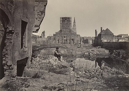 Ruins in Charleston, South Carolina after the American Civil War