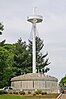 The recovered mast of the USS Maine, placed as an Arlington National Cemetery memorial to those who died during the 1898 sinking