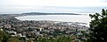 Le golfe Juan et le cap d'Antibes vus de Vallauris.