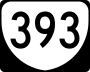 State Route 393 marker