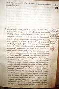 Acta del cabildo del 18 de septiembre de 1810 que da inicio a la Independencia de Chile.