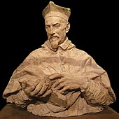 Terracotta modello by Alessandro Algardi of Cardinal Paolo Emilio Zacchia, c. 1650