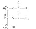 Fig 4 : α,β-diglycéride.