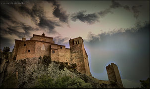 Photographie d’une église-fort.