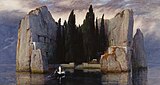 Isle of the Dead (1883) by Arnold Böcklin. Third version in a series of five.
