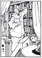 『ピエロの図書館』挿絵 (1896)