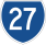 State Route 27 marker