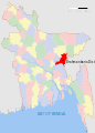 Brahmanbaria district of Bangladesh, where a tornado took place in 22 March 2013