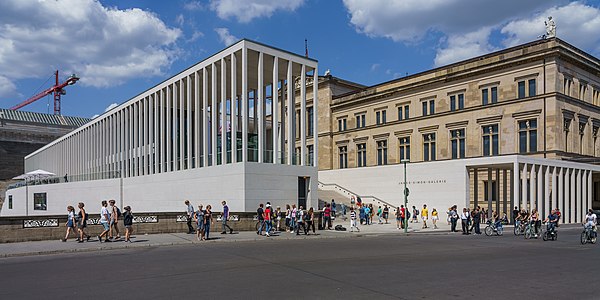 James Simon Gallery, entrance of the Neues Museum, Berlin, by David Chipperfield, 2009–2018