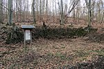 Infotafel und Stützmauer am Bullerbachschacht