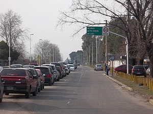 Ribera Sur Road in Villa Fiorito.