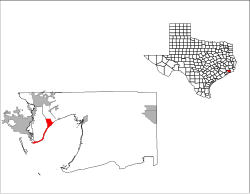 Location of Beach City, Texas