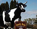 Chatty Belle, the world's largest talking cow, part of Wisconsin's contribution to the 1964 World's Fair.