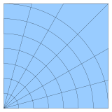 2-D curvilinear grid