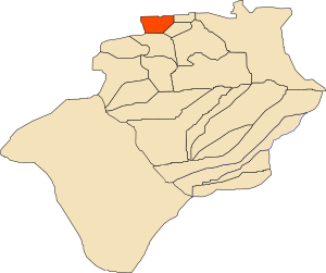Location of Boukaïs commune within Béchar Province