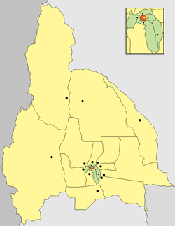 location of Departamento Capital in San Juan Province