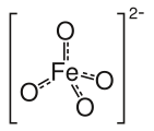 Structure of ferrate(VI), [FeO4]2−.