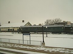 A Pullman sleeping car at the Galesburg Railroad Museum