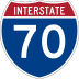 Interstate 70 marker