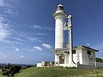 西埼灯台と最西端之地碑（2019年9月16日撮影）