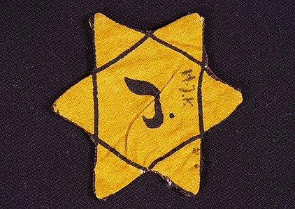 Belgian version of the Yellow Badge at The Holocaust in Belgium, by DRG-fan