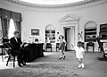 Above the door leading out of the Oval Office